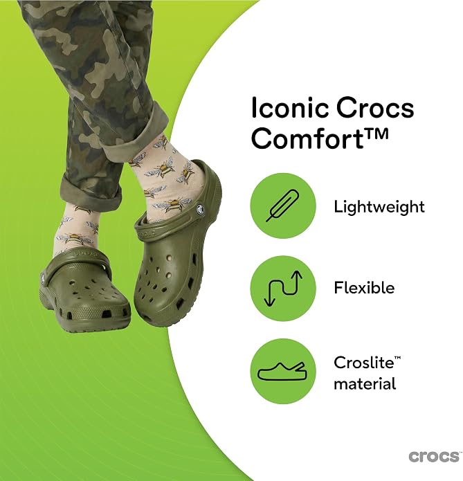 Crocs Unisex-Adult Classic Clog, Clogs for Women and Men