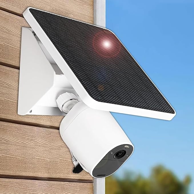 4W Solar Panel Charging Mount for Arlo Essential 2K (2nd Gen),Essential XL,Essential Spotlight,Arlo Pro 6/6 XL,Pro 4/3/2,Pro 5S 2K,Ultra 2,Ultra,IP67 Weatherproof Continuously for 365 Days