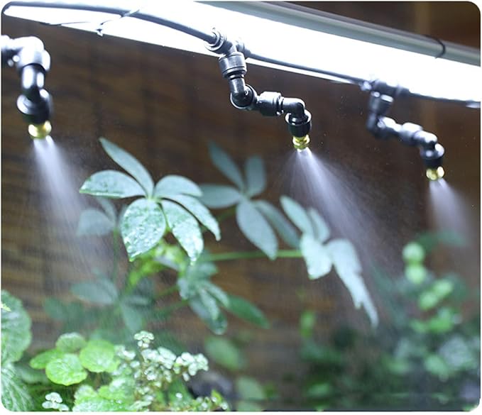 FTVOGUE Reptile Fogger, Smart Spray System with 360 Degree Adjustable Nozzles, Intelligent Timing for Terrarium Lizards and Snakes