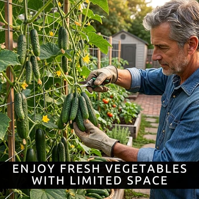 Mini Me Cucumber Seeds for Planting – 10+ Premium Mini Vegetable Garden Seeds – High-Yield Compact Cucumbers for Containers, Raised Beds & Backyard Gardens – Grow Your Own Fresh Food