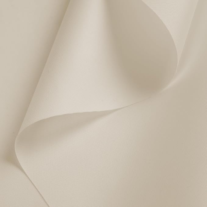 Nylon Fabric, 58"W 420D Waterproof Fabric 6 Yard Ripstop Nylon Material Outdoor Upholstery Twill Sewing Material for Patio Chair, Lining, Cushion, Purse, Tote Bag, Tent, Tarp Cover, DIY Project Ivory