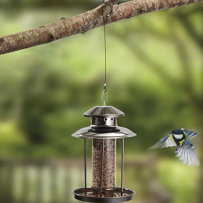 6 Pcs 23in Wire for Bird Feeder Hook Heavy Duty Hanging Steel Cable for Bird Feeders, Patio, Lawn for Garden, Backyard Birding for Wildlife Feeder Accessories