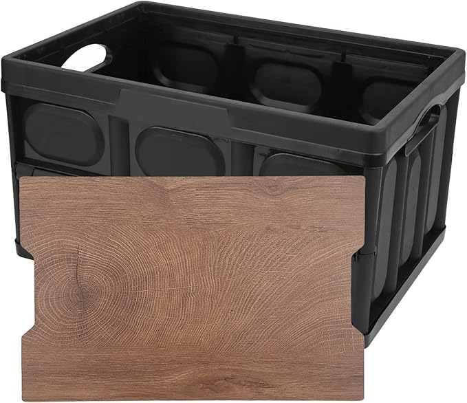 30L Outdoor Multifunctional Storage Box, Camping Storage Containers, All Weather Outdoor Storage Boxes for Providing Versatility for Outdoor Activities(Black)