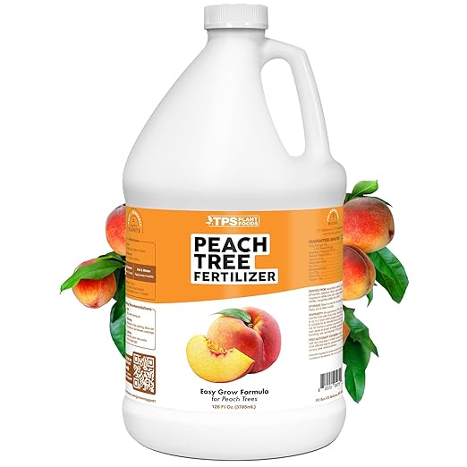 Peach Tree Fertilizer – Liquid Peach Tree Plant Food for Healthy Growth & Fruit Production, 1 Gallon