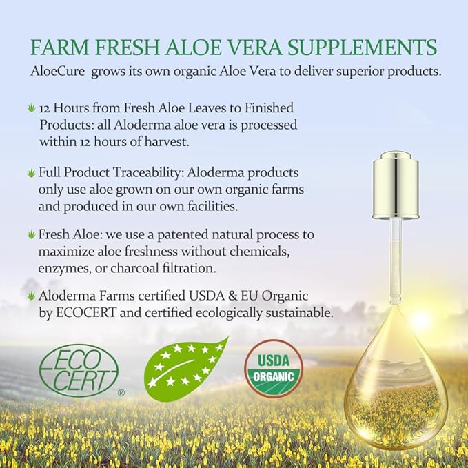 AloeCure Daily Probiotics 10 Billion CFU for Digestive Support 8 Strains, 6 Prebiotics & Enzymes - Digestive Supplement with Bromelain for Women & Men - Gut Support, Digestive Relief, 30 Caps