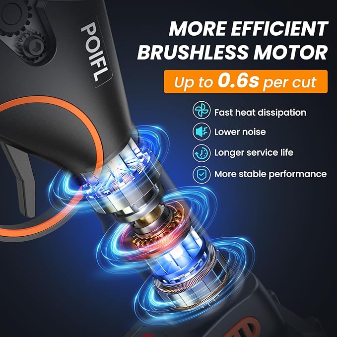Electric Pruning Shears 1.4“, 2 * 2000 mAh Battery Secateurs per 6-8 h, SK5 Pruner Cordless, Professional Garden Power Tools for Plants, Hedges, Trees, and Flowers (Black)