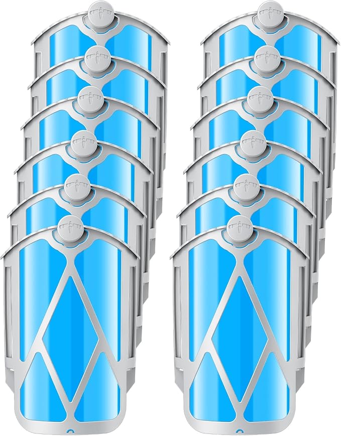 UBeesize 12 Pack Insect Trap Refill Cartridges, 2026 Upgraded Strong Adhesive Refills for Indoor Plug-in Bug Traps, Compatible with M364 and Max Devices, Easy to Replace and Long Lasting