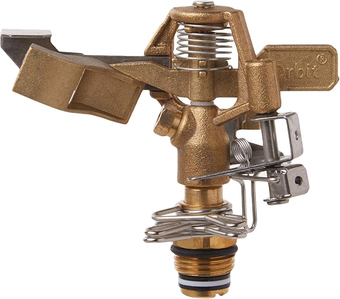 20-Pack Orbit 1/2" BRS Sprinkler Head, Connection, Silver and Gold