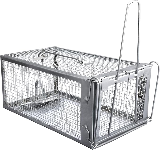 Gingbau Rat Chipmunk Trap Humane Live Mouse Vole Cage Trap