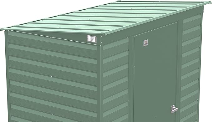 Arrow Sheds 6' x 4' Outdoor Steel Storage Shed, Green