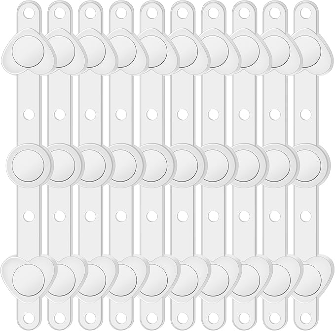 Waydress 10 Pairs Floral Boutonniere Magnets Small Corsage Fix Boutonniere Magnets Corsage Pins Brooches Flower Stick for Handmade Wedding Bride Groom Flower (Clear)