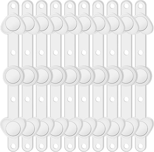 Waydress 10 Pairs Floral Boutonniere Magnets Small Corsage Fix Boutonniere Magnets Corsage Pins Brooches Flower Stick for Handmade Wedding Bride Groom Flower (Clear)