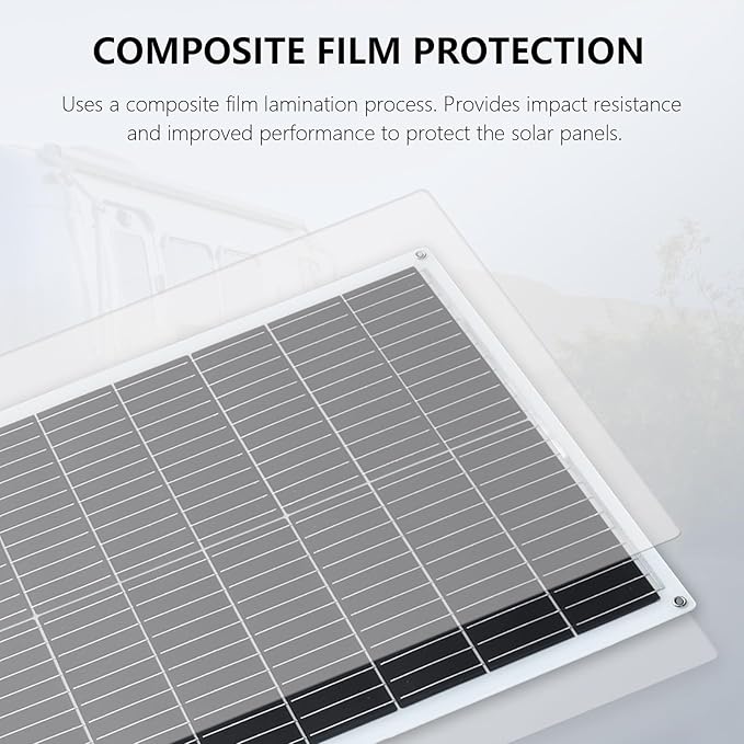 XINPUGUANG 100w Flexible Solar Panels 24V 1000W Solar System Kit Monocrystalline Cell Module 45A Controller 2000W Inverter for Off Grid Battery Charger for Cabin RV Boat Trailer