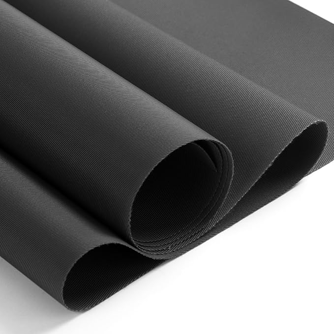 Nylon Fabric, 58" W 420D Waterproof Fabric 2 Yard Ripstop Nylon Material Outdoor Upholstery Twill Sewing Material for Patio Chair, Lining, Cushion, Purse, Tote Bag, Tent, Tarp Cover, DIY Project Grey