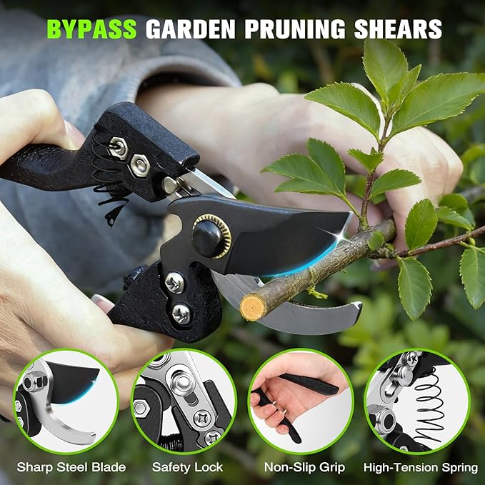 Loppers for Tree Trimming Heavy Duty Extendable Handle,28–38'' Adjustable Tree Branch Cutter & Pruning Shears Set, Garden Tree Trimmer with Compound Action 1.5–2"Cutting Capacity for Plants & Yard