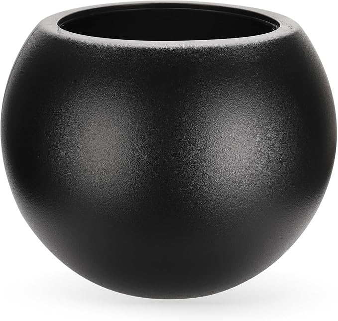 Large Round Planter,Planters for Indoor Plants & Outdoor,Durable Plastic Material Sphere Planter with Drainage Hole & Rubber Plug Weather Resistant,Plant Pot