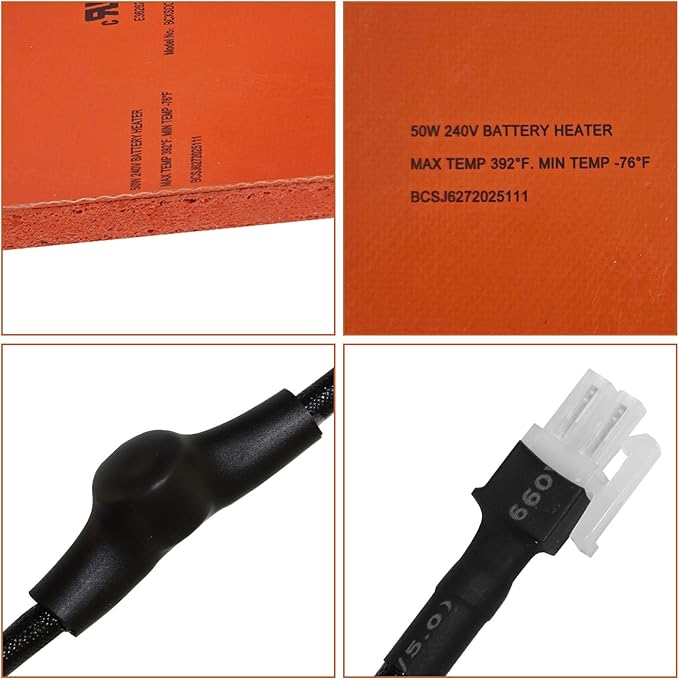 Battery Heater Pad for Generac 7101,Battery Warmer Pad Outdoor Cold Weather Kit for Generac 9KW-22KW 2008+ Air Cooled Standby Generator