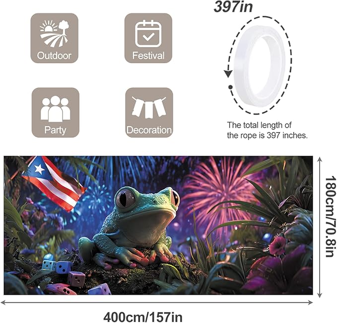 6 * 13FT Summer Puerto Rico Garage Door Cover Decorations Sunset Palm Trees Garage Door Banner for Outdoor Indoor Summer Party Photography Backdrop