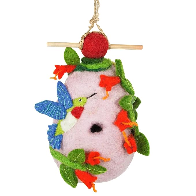 TIBETAN COLLECTION Dzi Birdhouse Hummingbird, 1 EA