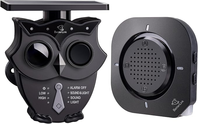 Driveway Alarm -1/2 Mile Long Range Solar Driveway Alarm System IP65 Weatherproof Outdoor Motion Detectors&Sensor 120dB Alert System Monitor&Protect Outdoor/Indoor Property(Gray)