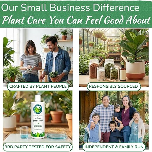 Indoor Plant Food by Houseplant Resource Center - Organic Liquid Fertilizer for Pothos, Peace Lily, Monstera, Cactus and More - 8 oz