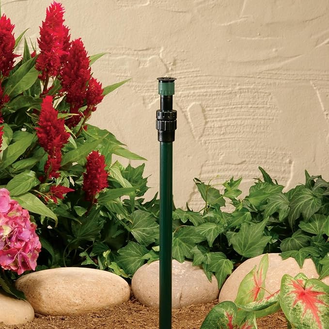 Orbit 37330 Adjustable Aluminum Sprinkler Riser 16-30" with 15-ft Pattern Nozzle (10-Pack 16"-30" with Nozzle)