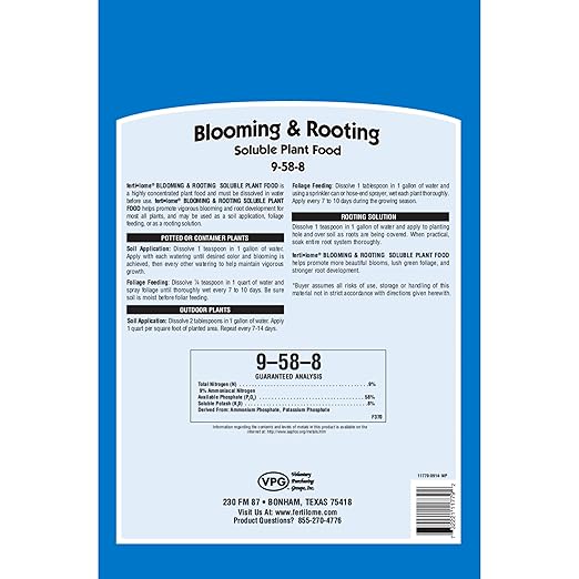 Fertilome (11771) Blooming & Rooting Soluble Plant Food 9-58-8 (1.5 lbs.)