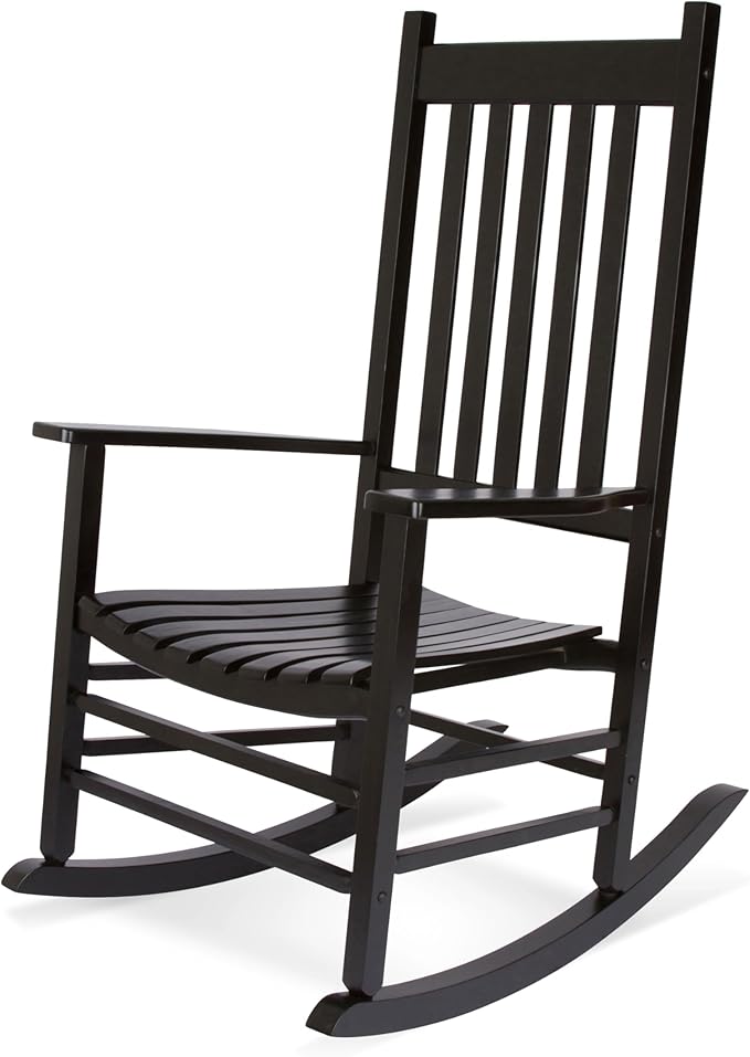 Shine Company Vermont Rocking Chair, Classic Black