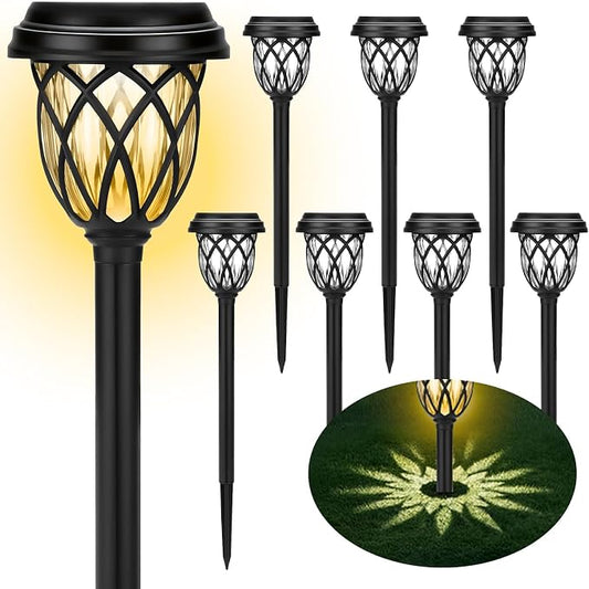 Solar Outdoor Lights, IP65 Waterproof - Bright Solar Garden Lights for Patio, Yard, Driveway Decoration