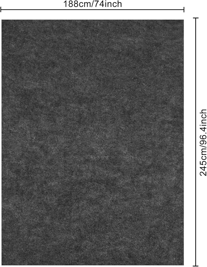 YEXEXINM 8x6.2 FT Outdoor Storage Shed Mat-Waterproof Dustproof Outdoor Carport Mat- Backing Prevents Liquid Penetration，Anti-Slip Patio Furniture Floor Mat for Protect Storage Shed Floor，Grey