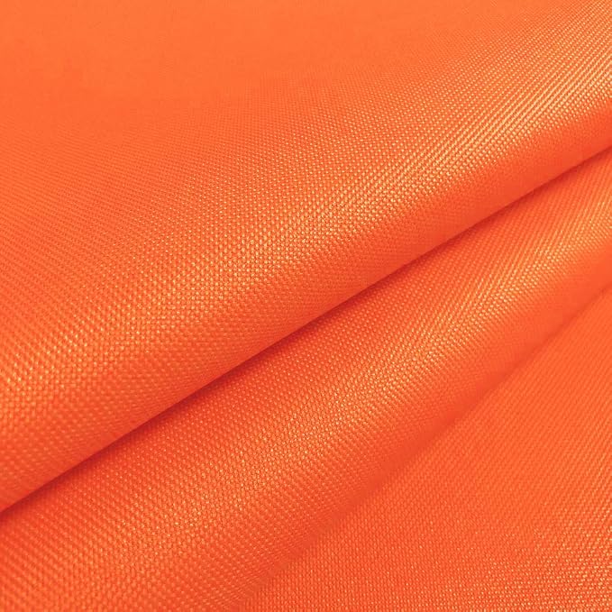 Waterproof Canvas Fabric by The Yard 58" W 600D Upholstery Polyester Material Indoor Outdoor Water Resistant Fabric for Chair Cushion Furniture Cover Sewing DIY Cloth, 10 Yards Orange
