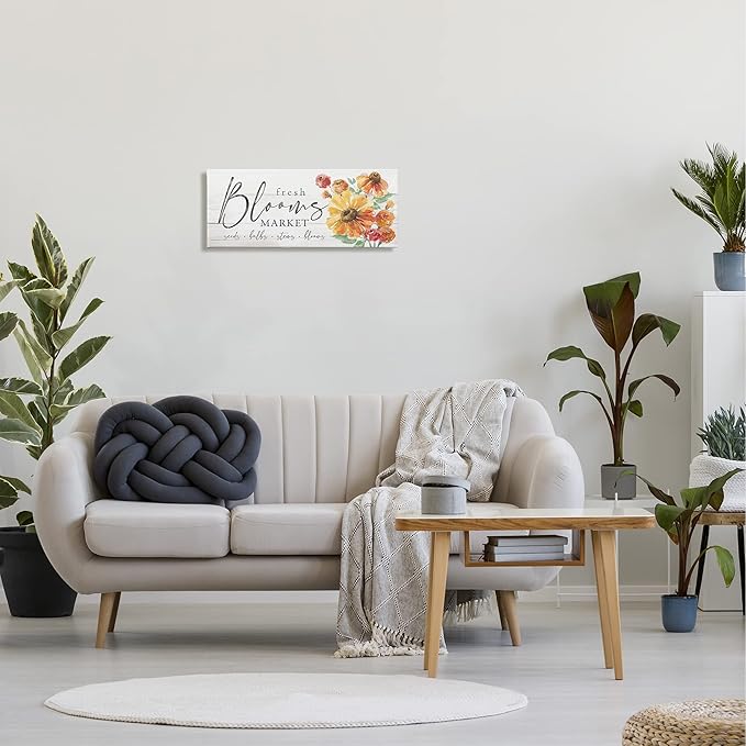 Stupell Industries Fresh Blooms Market Seeds Bulbs Stems Flower Illustration, Design by Courtney Morgenstern