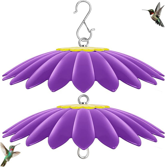 13.5 inch Rain Guard for Bird Feeder,Hummingbird Feeder Shade Dome Cover,Umbrella Cover for Bird House for Outdoor,Squirrel Baffle(Purple) 2 Pack