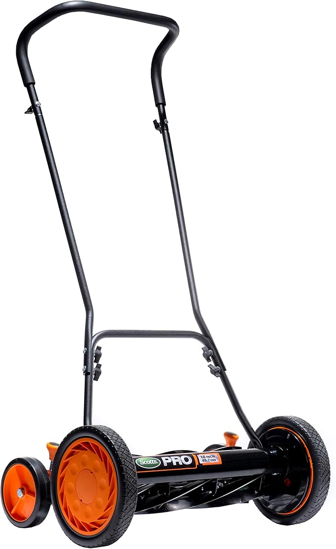 Scotts 18-Inch 7-Blade Push Manual Reel Lawn Mower and American Lawn Mower Company GC91820 18-Inch/20-Inch Reel Lawn Mower Grass Catcher