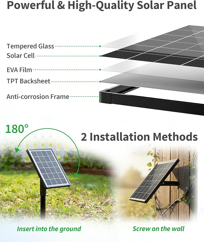 POPOSOAP Solar Pond Aerator with Digital Display, 4W Solar Air Pump 7/24H Oxygen Supply with Battery, 9 Adjustable Mode Oxygen Pump for Fish Pond, Koi Pond, Aquarium & Fishing Tank-P9335
