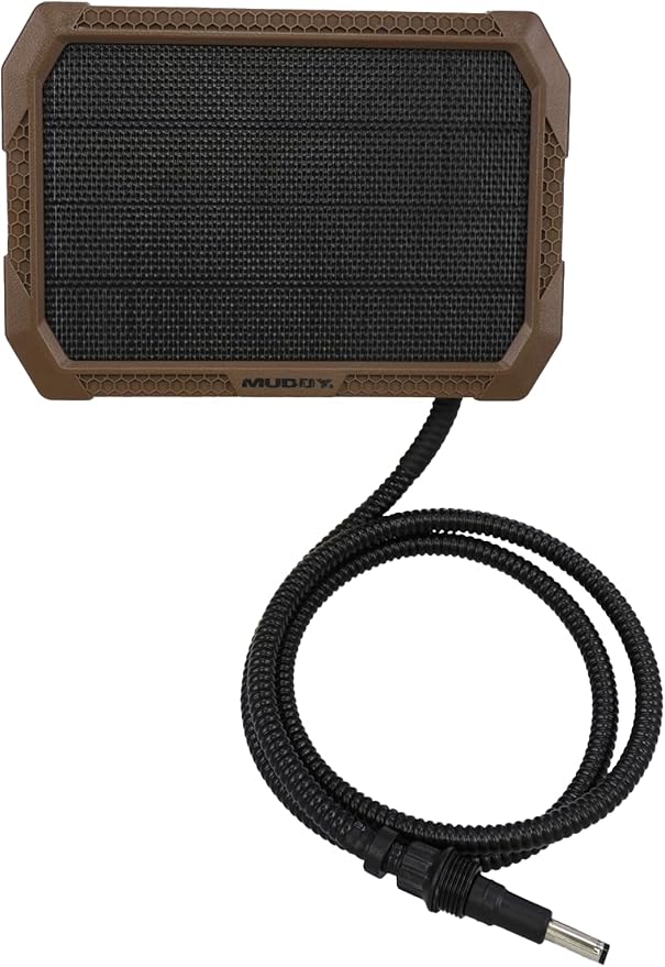 Muddy Solar Power Panel 5,000 Mah / 10ft. Insulated Metal Cable/USB Charging Port