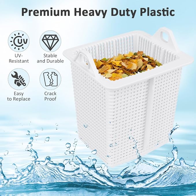SPX1600M Pool Pump Strainer Basket Replacement for Hayward Super Pump - Heavy Duty Durable Swimming Pool Filter Basket 6” x 5.5”