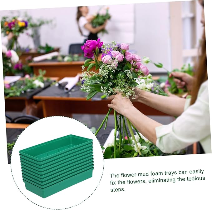 BESPORTBLE 40pcs Floral Foam Tray Flower Arrangement Trays for Weddings Parties Material Easy to Use Stable Floral Holder for Beautiful Arrangements