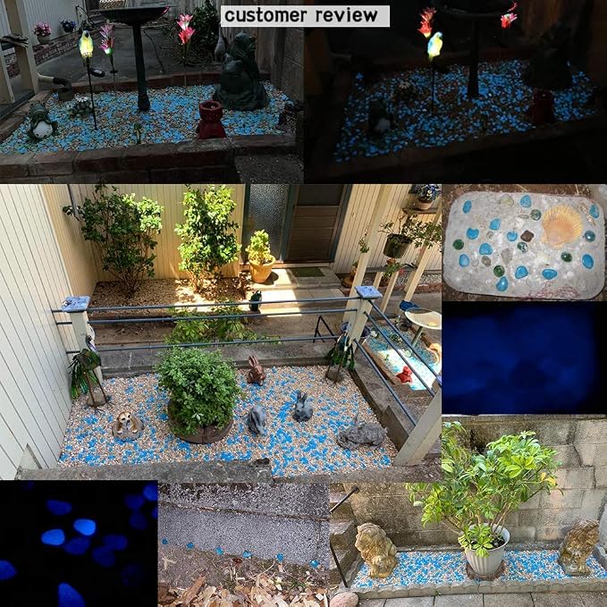 GLOCARNIVAL Glow in the Dark stars-826pcs and Glow stones-300pcs