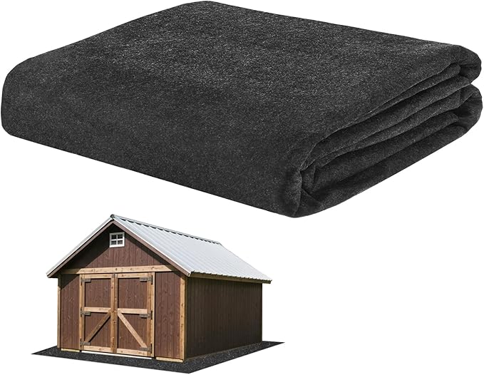 M METERXITY 3MM Thickened Outdoor Storage Shed Mat, 6 x 5 FT Garage Floor Mats with Reusable, Washable, Non Slip, Durable for Protects Garage Floors/Driveways/Entrance Doors/Deck [Gray]