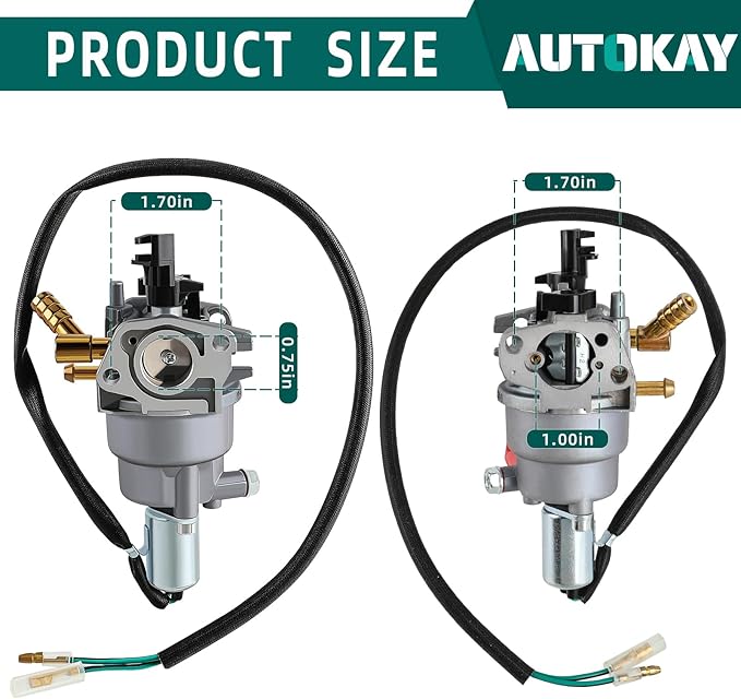 AUTOKAY 76533 Dual Fuel Generator Carburetor Fits for Champion Power Equipment 76533 3800W 3500W 4750 Watt 100307 100397 100401 100456 100479 100524 100628 100629 Portable Generator
