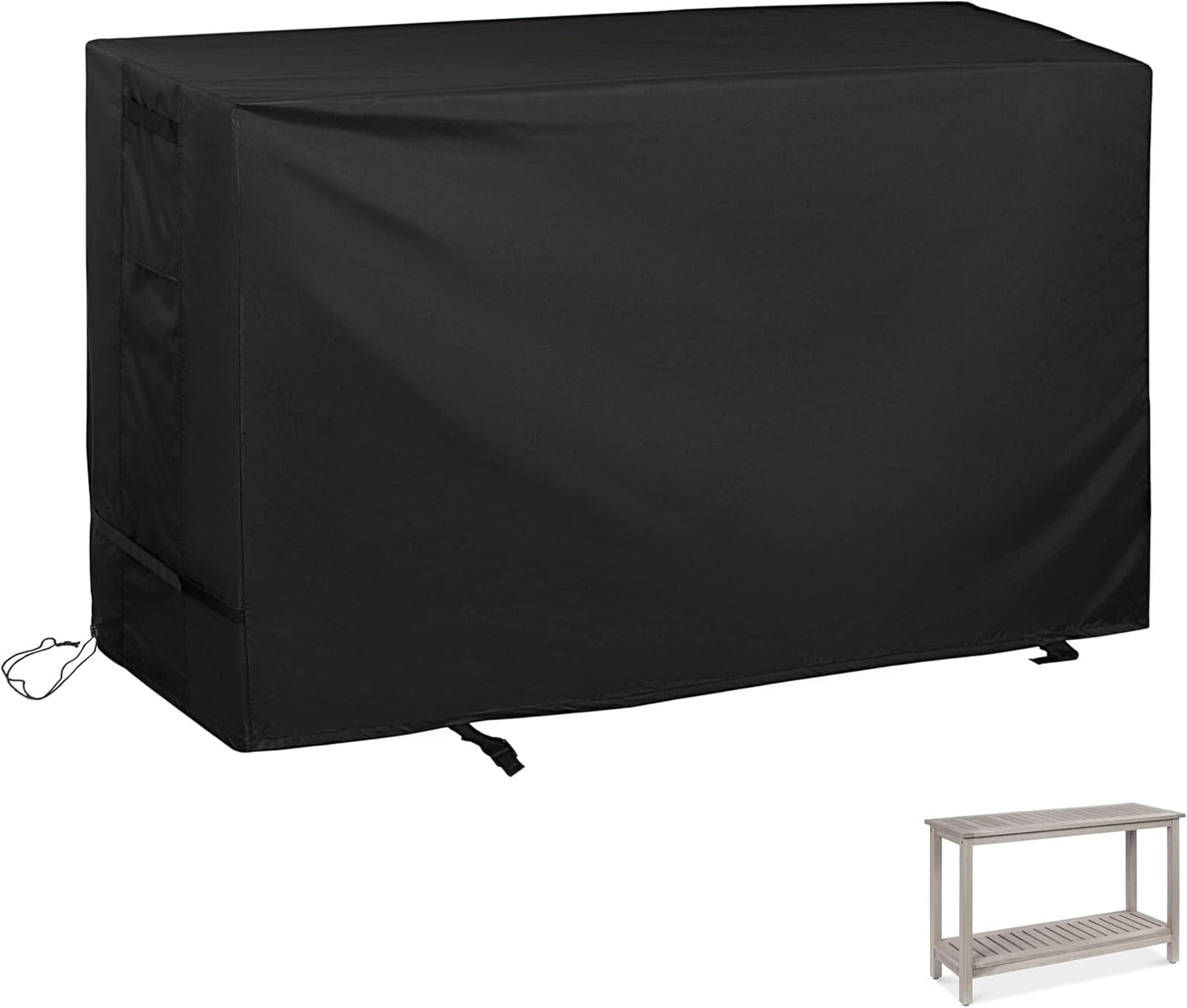 Outdoor Console Table Cover for Best Choice Products 48in 2-Shelf Table, Patio Table Cover for Outdoor Shelf/Sideboard Table/TV Table