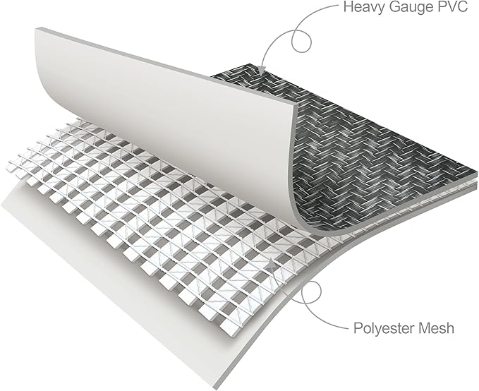 Funsicle Quickset Designer 15' x 36" Round Above Ground Swimming Pool, with FiltraBoost 800 GPH Filter Pump, Type D Filter Cartridge & Repair Patch, Dark Herringbone