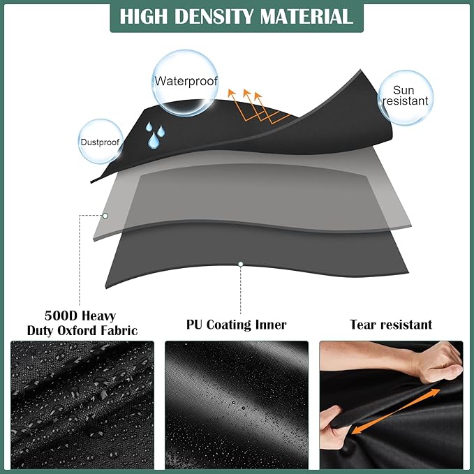 Kingling Outdoor TV Cover 48 Inch Weatherproof for 45-50 Inch TV, Waterproof Outdoor TV Stand Covers For Mobile TV Carts Stand, TV Screen Protection Covers For Outside- 48”L x 14”W x 55”H(Cover Only)