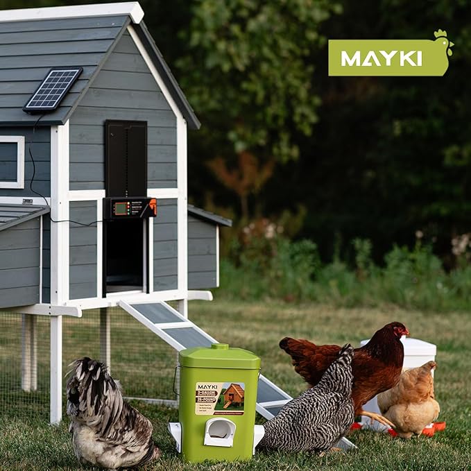 MAYKI Chicken Waterer Cups, 4-Pack Automatic Water Dispenser, No-Leak Poultry Waterer for Coop Buckets & DIY Systems, Large Water Cups for MAYKI Waterer Set, Durable PVC