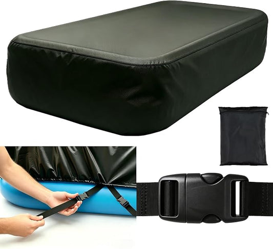 130 x 84 inch Inflatable Pool Cover, Cover is Made of 210D Heavy-Duty Waterproof Oxford Fabric with Precision Double Stitching, Fits 11 x 7 ft Frame Pool and Solar Pool Cover, 20s Easy Set