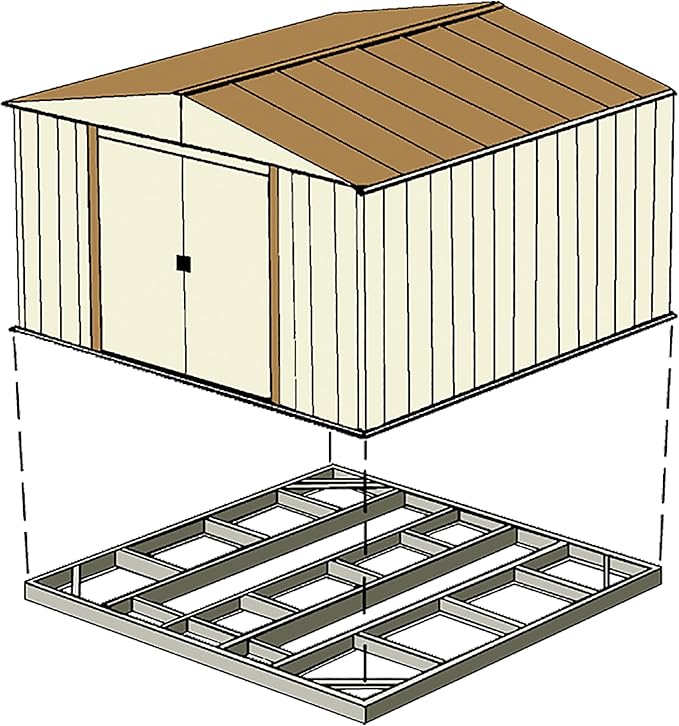 Arrow FDN1014 Storage Shed Base Kit for 10'x12', 10'x13' & 10'x14' Arrow sheds