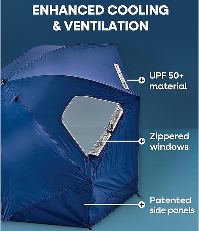 Sport-Brella Premiere XL UPF 50+ Umbrella Shelter for Sun and Rain Protection
