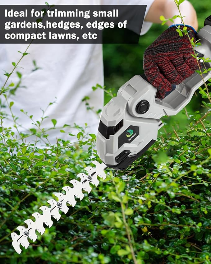 9.1inch Hedge Trimmer Blade Max Cutting Length9.1inch (230mm) Suitable for Nicklaua Green Hedge Trimmer, Includes Blades only