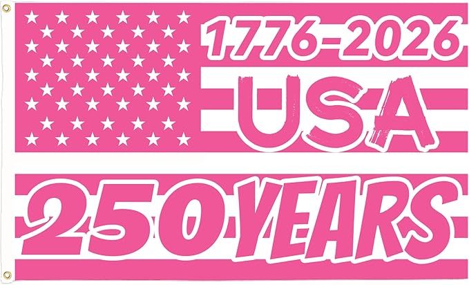 America's 250th Anniversary Flag, 3 Ply Year American Anniversary Flag- Double Sided, 3x5 Ft, 250 Years Birthday Patriotic Decor for Outdoor, Front Door, Porch, Wall (A3)